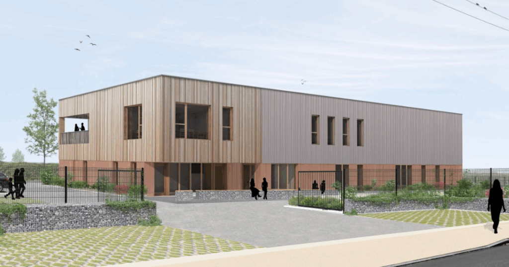 vue 3D du batiment restauration saprena rezé