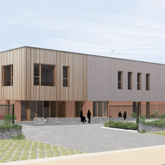 vue 3D du batiment restauration saprena rezé