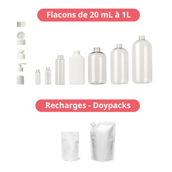 Différentes typologies de formats que SAPRENA conditionne