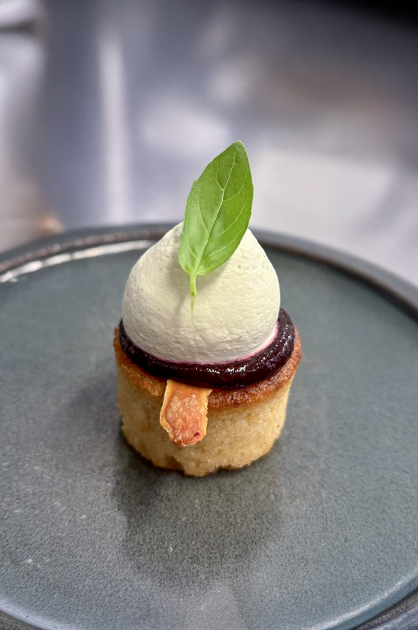 Mignardise sur assiette